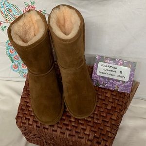 Bearpaw Womens 8 Wool/Suede Boots
